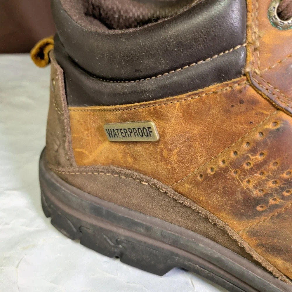 Skechers Segment Melego Chukka Boots Mens Size 12EW Extra Wide Brown Leather